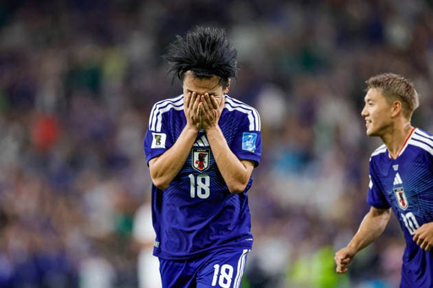 FIFA WORLD CUP 2026 TUNISIA VS JAPAN FIFA WORLD CUP 2026 TUNISIA VS JAPAN TUNISIA VS JAPAN 20062026 MONTERREY, NUEVO LEON Action photo of Ayase Ueda (No. 18) of Japan celebrating a goal during a Round 1 Group F match of the 2026 FIFA World Cup, held at Estadio Monterrey in Monterrey, Nuevo Leon Action photo of Ayase Ueda (No. 18) of Japan celebrating a goal, during a Round 1 Group F match of the 2026 FIFA World Cup, held at the Estadio Monterrey in Monterrey, Nuevo León. PHOTO BY IMAGENSHOP PHOTO AGENCY MONTERREY, NUEVO LEÓN, MEXICO,detected_source_language Copyright: xYOALIxMARTINEZx