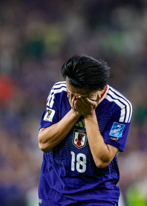 FIFA WORLD CUP 2026 TUNISIA VS JAPAN FIFA WORLD CUP 2026 TUNISIA VS JAPAN TUNISIA VS JAPAN 20062026 MONTERREY, NUEVO LEON Action photo of Ayase Ueda (No. 18) of Japan celebrating a goal during a Round 1 Group F match of the 2026 FIFA World Cup, held at Estadio Monterrey in Monterrey, Nuevo Leon Action photo of Ayase Ueda (No. 18) of Japan celebrating a goal, during a Round 1 Group F match of the 2026 FIFA World Cup, held at the Estadio Monterrey in Monterrey, Nuevo León. PHOTO BY IMAGENSHOP PHOTO AGENCY MONTERREY, NUEVO LEÓN, MEXICO,detected_source_language Copyright: xYOALIxMARTINEZx