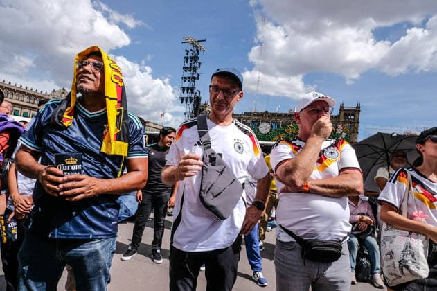 June 20, 2026, Mexico City, Mexico City, Mexico: German and Mexican fans watch the Germany vs. Ivory Coast match at the Fan Fest in Mexico City. At the event, fans play soccer, participate in contests, and enjoy the games on giant screens. Mexico City Mexico - ZUMAqp1_ 0859627539st Copyright: xHectorxAdolfoxQuintanarxPerezx