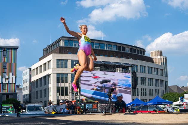 ESSEN, GERMANY - JUNE 20: Johansson Tilde (Sweden, SWE - Long Jump) during the Tag der Überflieger at Essen on June 20, 2026 in Essen, Germany. Germany Copyright: xPeterxWeberx