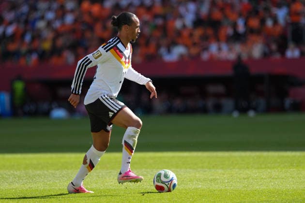 Ivory Coast vs Germany FIFA World Cup, WM, Weltmeisterschaft, Fussball Group G Match Leroy Sane 19 of Germany drives the ball forward during the 2026 FIFA World Cup Group E match between Germany and Ivory Coast at Toronto Stadium. on June 20, 2026 in Toronto, Canada. (Photo by Leonardo Ramirez Eyepix Group) Copyright: xLeonardoxRamirezx xEyepixxGroupx LR20062026-08612