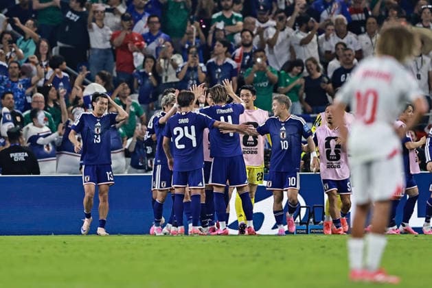 June 20, 2026, Monterrey, Mexico: Junya Ito of Japan celebrates after scoring the third goal of his team during the match between Tunisia and Japan for the 2st round of the group F of the FIFA World Cup, WM, Weltmeisterschaft, Fussball 2026 at Monterrey Stadium on June 20, 2026 in Monterrey, Mexico. Photo: DiaEsportivo FIFA World Cup 2026, Tunisia Vs Japan, Monterrey, Mexico  - ZUMAh208 20260620_zsp_h208_044 Copyright: xHeulerxAndreyx