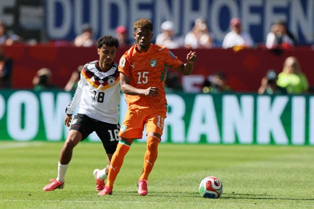 Toronto, Canada - 20 June: Ariad Diallo 15 of Cote d Ivoire controls the ball during the FIFA World Cup, WM, Weltmeisterschaft, Fussball 2026 match between Germany vs Cote d Ivoire at Toronto Stadium on 20 June 2026. Copyright: xOPAxImagesxMohammadxKaramalix