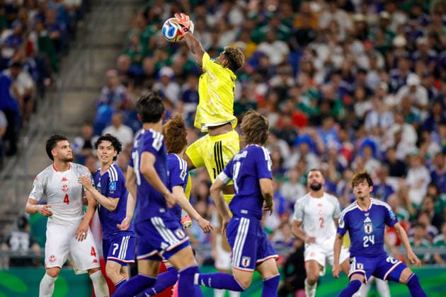FIFA WORLD CUP 2026 TUNISIA VS JAPAN FIFA WORLD CUP 2026 TUNISIA VS JAPAN TUNISIA VS JAPAN 20062026 MONTERREY, NUEVO LEON Action photo of Zion Suzuki, goalkeeper for Japan 1, during a Round 1 Group F match of the 2026 FIFA World Cup, held at the Estadio Monterrey in Monterrey, Nuevo León Action photo of Zion Suzuki, goalkeeper for Japan 1, during a Round 1 Group F match of the 2026 FIFA World Cup, held at the Estadio Monterrey in Monterrey, Nuevo León PHOTO BY IMAGENSHOP PHOTO AGENCY MONTERREY, NUEVO LEÓN, MEXICO,detected_source_language Copyright: xYOALIxMARTINEZx