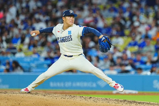 Yoshinobu Yamamoto, (Dodgers) June. 20, 2026 - Baseball : MLB, Baseball Herren, USA Regular Season Game Los Angeles Dodgers vs. Baltimore Orioles Venue: Dodger Stadium (Los Angeles, California, USA)  aflo_335212085 YujixArakawax