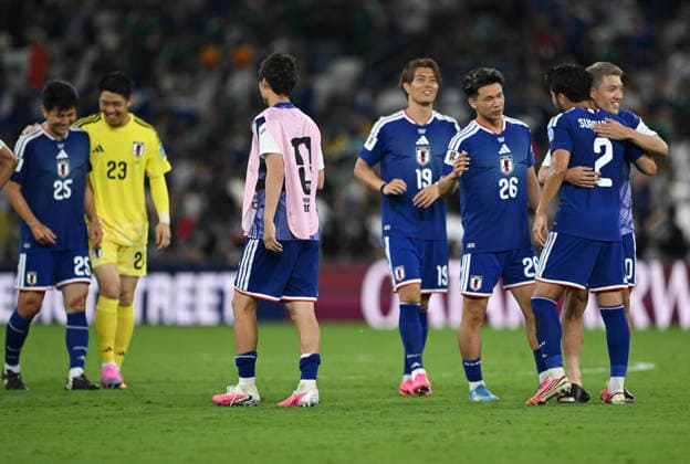 (260621) -- MONTERREY, June 21, 2026 -- Players of Japan celebrate after the group F match between Japan and Tunisia at the 2026 FIFA World Cup, WM, Weltmeisterschaft, Fussball at Estadio Monterrey in Monterrey, Mexico, on June 20, 2026. (Photo by Xinhua) (SP)MEXICO-MONTERREY-FOOTBALL-FIFA WORLD CUP-GROUP F-JPN VS TUN LucioxTavora 