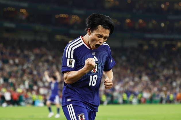 Ayase Ueda (JPN), JUNE 20, 2026 - Football Soccer : Ueda celebrate after his goal during FIFA World Cup, WM, Weltmeisterschaft, Fussball 2026 match between Tunisia - Japan at the Monterrey Stadium in Monterrey, Mexico. Noxthirdxpartyxsales  aflo_335216517 MutsuxKawamorix