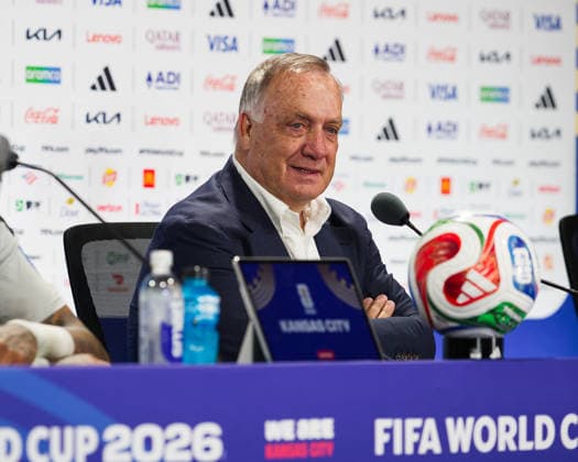 June 20, 2026, Kansas City, Missouri, USA: Manager Dick Advocaat of the Curacao National Football Team gives a post-game press conference, PK, Pressekonferenz following the FIFA World Cup, WM, Weltmeisterschaft, Fussball 2026 Group E Match against Ecuador held at Kansas City Stadium in Kansas City, Missouri on June 20, 2026. FIFA World Cup 2026 Press Conference: Curacao Manager Dick Advocaat  - ZUMAh139 20260620_zap_h139_002 Copyright: xSerenaxS.Y.xHsux