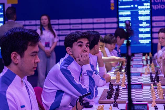 June 21, 2026, Hong Kong, Hong Kong, China: JAVOKHIR SINDAROV (UZB) before the Blitz quarterfinals of the 2026 FIDE World Team Rapid and Blitz Chess Championship in Hong Kong. Hong Kong China - ZUMAm298 0859646453st Copyright: xJamesxModestox