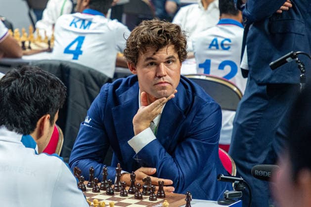 June 21, 2026, Hong Kong, Hong Kong, China: MAGNUS CARLSEN (NOR) before the Blitz quarterfinals of the 2026 FIDE World Team Rapid and Blitz Chess Championship in Hong Kong. Hong Kong China - ZUMAm298 0859646460st Copyright: xJamesxModestox