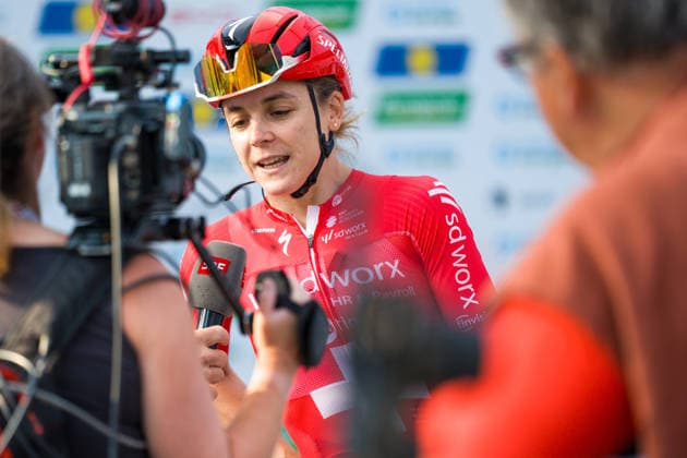 VILLARS-SUR-OLLON, SWITZERLAND - JUNE 21: Steffi Haberlin of Switzerland and Team SD Worx - Protime before the 89th Tour de Suisse 2026 on June 21, 2026 in Villars-sur-Ollon, Switzerland. *** VILLARS SUR OLLON, SWITZERLAND, JUNE 21 Copyright: xJustPictures.ch PascalxvonxBürenx jp-en-EuSpIm-Pavo_Fotografie-09765