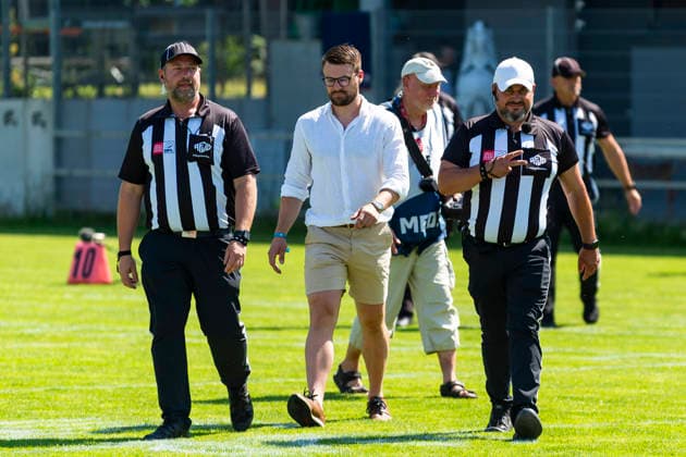 Whitehat Bjoern Klaiber GER, Pforzheim Wilddogs vs Allgaeu Comets, American Football, GFL, Saison 2026, Week 07, 20.06.2026, GER, Pforzheim Wilddogs vs Allgaeu Comets, American Football, GFL, Saison 2026, Week 07, 20.06.2026, Pforzheim *** Whitehat Bjoern Klaiber GER, Pforzheim Wilddogs vs. Allgäu Comets, American Football, GFL, 2026 Season, Week 07, June 20, 2026, GER, Pforzheim Wilddogs vs. Allgäu Comets, American football, GFL, 2026 season, Week 07, June 20, 2026, Pforzheim,detected_source_language Copyright: xEibner-Pressefoto FlorianxWolfx EP_FWF