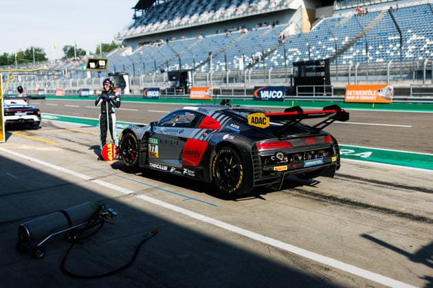 ADAC GT Masters, 5. + 6. Rennen DEKRA Lausitzring 2026 77 Audi R8 LMS GT3 EVO II, LIQUI MOLY Team Engstler Motorsport: Robin Rogalski, Simon Connor Primm - picture by Gruppe C Photography Schipkau DEKRA Lausitzring Brandenburg Germany Copyright: xGruppexCxPhotographyx