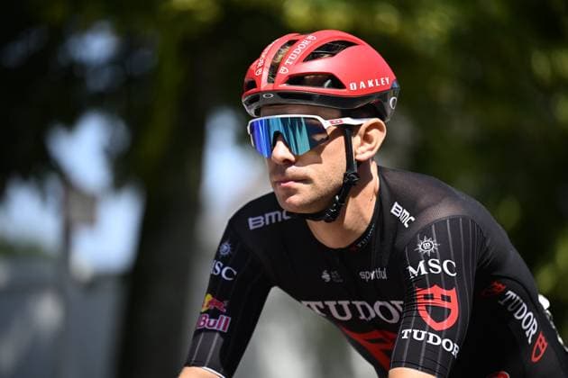 Baloise Belgium Tour 2026 Stage 5 HOEILAART, BELGIUM - JUNE 21 : Lienhard Fabian (SUI) of Tudor Pro Cycling Team before the start of the race during stage 5 of the 95th edition of Baloise Tour of Belgium an UCI ProSeries 2.Pro cycling road race stage for Men Elite of 183.6 km with start in Gingelom and finish in Hoeilaart on June 21, 2026 in Hoeilaart, Belgium, 21 06 2026 ( Motordriver Stephan Boone - Hoeilaart Belgium  Copyright: xTomasxSiskx