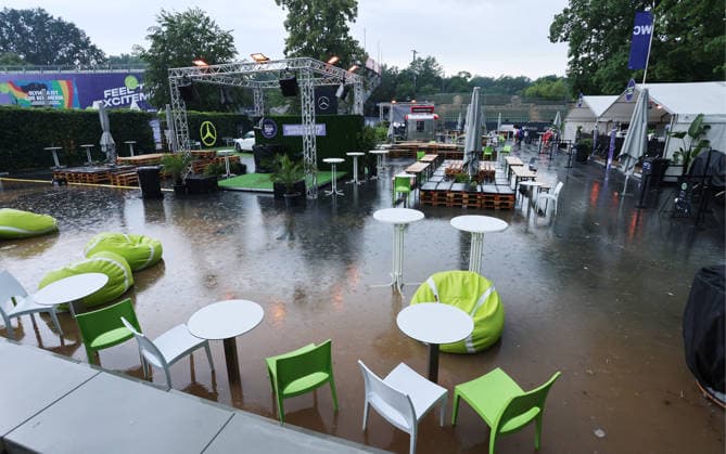 Tennis, WTA tournament in Berlin: bad weather causes the final to be postponed