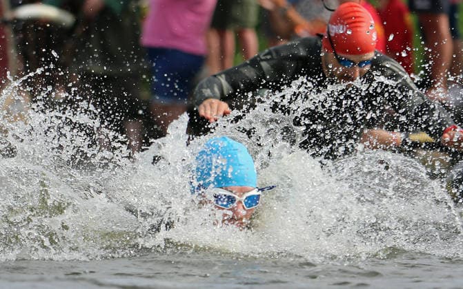 Triathlon, Viking Triathlon in Schleswig on the Schlei