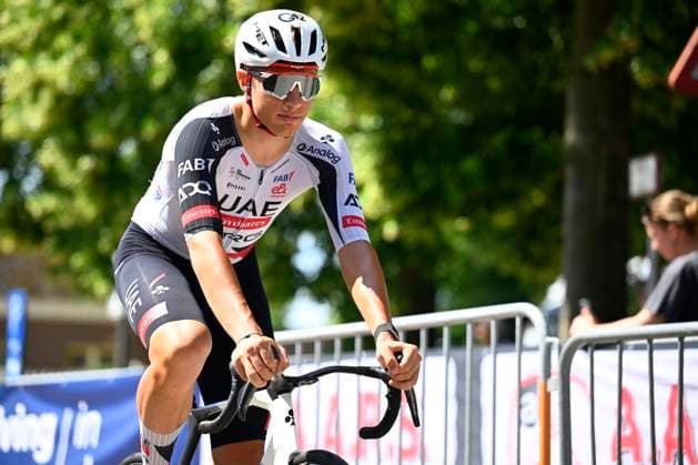 Baloise Belgium Tour 2026 Stage 5 HOEILAART, BELGIUM - JUNE 21 : Giaimi Luca (ITA) of UAE Team Emirates - XRG before the start of the race during stage 5 of the 95th edition of Baloise Tour of Belgium an UCI ProSeries 2.Pro cycling road race stage for Men Elite of 183.6 km with start in Gingelom and finish in Hoeilaart on June 21, 2026 in Hoeilaart, Belgium, 21 06 2026 ( Motordriver Stephan Boone - Hoeilaart Belgium  Copyright: xTomasxSiskx