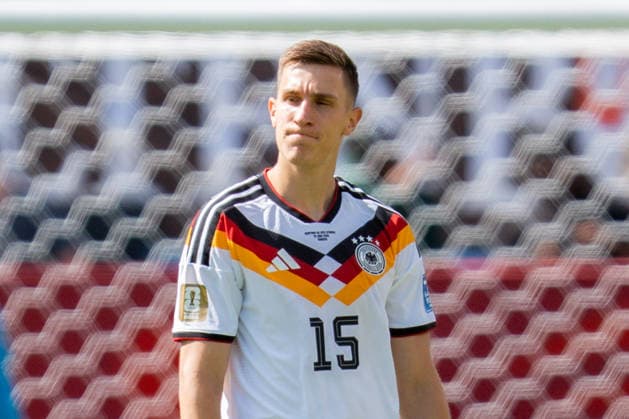 FIFA Fussball Weltmeisterschaft 2026, Gruppe E, Spiel 2, Deutschland vs Elfenbeinküste, 20.06.2026 im Toronto Stadium, Toronto Nico Schlotterbeck (Deutschland) *** 2026 FIFA World Cup, Group E, Match 2, Germany vs. Ivory Coast, June 20, 2026, at Toronto Stadium, Toronto; Nico Schlotterbeck, Germany,detected_source_language Copyright: xBahhoxKarax