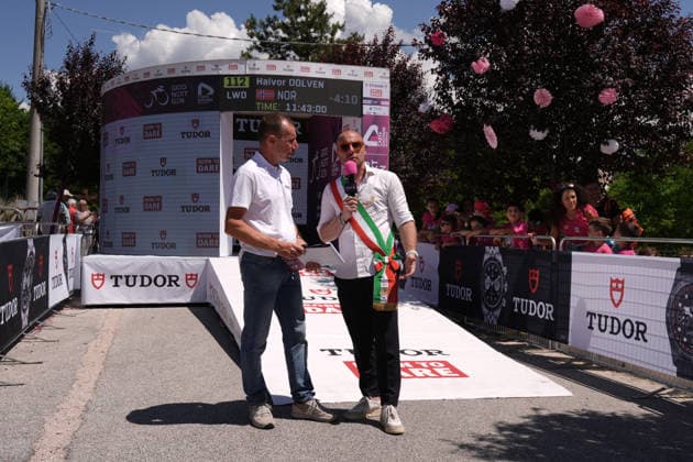 Mayor Lucio Marinacci during Stage 8 of the Giro Next Gen 2026 Individual Time Trial, from Villa Sant Angelo to L Aquila, Italy, Sunday, June 21, 2026.  Copyright: xMassimoxPaolone LaPressex
