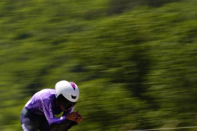 Portugal s Daniel Moreira of Hagens Berman Jayco during Stage 8 of the Giro Next Gen 2026 Individual Time Trial, from Villa Sant Angelo to L Aquila, Italy, Sunday, June 21, 2026.  Copyright: xFabioxFerrari LaPressex