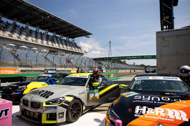 BMW M2 Cup, 1. + 2. Rennen DEKRA Lausitzring 2026 2 BMW M2 Racing, Hofor Racing by Bonk Motorsport: Michael Schrey - picture by Gruppe C Photography Schipkau Lausitzring Brandenburg Deutschland Copyright: xGruppexCxPhotographyx