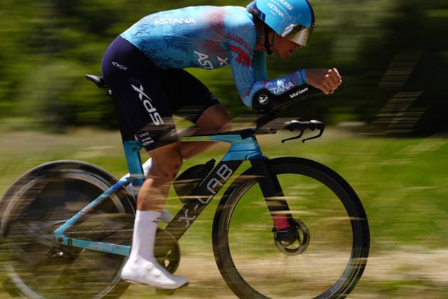 Italy s Alessio Delle Vedove of XDS Astana Development Team during Stage 8 of the Giro Next Gen 2026 Individual Time Trial, from Villa Sant Angelo to L Aquila, Italy, Sunday, June 21, 2026.  Copyright: xFabioxFerrari LaPressex