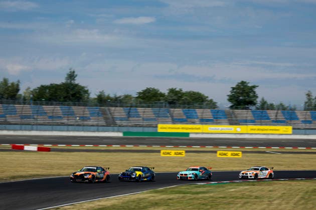BMW M2 Cup, 1. + 2. Rennen DEKRA Lausitzring 2026 66 BMW M2 Racing, ME Motorsport: Christopher Holst, 21 BMW M2 Racing, FK Performance Motorsport: Tatu Siipola, 77 BMW M2 Racing, ME Motorsport: Moritz Groneck - picture by Gruppe C Photography Schipkau DEKRA Lausitzring Germany Copyright: xGruppexCxPhotographyx