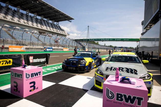 BMW M2 Cup, 1. + 2. Rennen DEKRA Lausitzring 2026 2 BMW M2 Racing, Hofor Racing by Bonk Motorsport: Michael Schrey, 21 BMW M2 Racing, FK Performance Motorsport: Tatu Siipola - picture by Gruppe C Photography Schipkau DEKRA Lausitzring Germany Copyright: xGruppexCxPhotographyx
