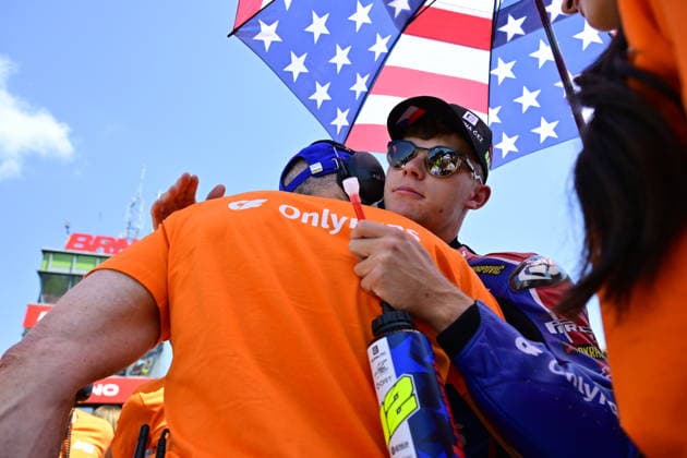 Czech Republic motorcycle Grand Prix, MotoGP World Championship, WM, Weltmeisterschaft Moto2 category, in Brno, Czech Republic, on June 21, 2026. Filip Salac of Czech Republic, OnlyFans American Racing Team. (CTKxPhoto VaclavxSalek) CTKPhotoP2026062103020  CTKPhotoP2026062103020