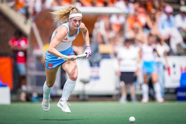 ROTTERDAM, 21-06-2026, HC Rotterdam, FIH Hockey Pro League Women, Season 2025-2026. Match between Netherlands and Spain (2nd match) , Picture shows Netherlands player Yibbi Jansen Netherlands - Spain (2nd match)  x204526331x Copyright: