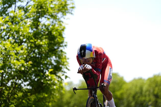 Italy s Davide Donati of Red Bull - Bora - Hansgrohe Rookies during Stage 8 of the Giro Next Gen 2026 Individual Time Trial, from Villa Sant Angelo to L Aquila, Italy, Sunday, June 21, 2026.  Copyright: xFabioxFerrari LaPressex