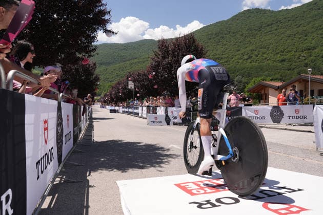 Italy s Tommaso Alunni of MG.K Vis Costruzioni E Ambiente during Stage 8 of the Giro Next Gen 2026 Individual Time Trial, from Villa Sant Angelo to L Aquila, Italy, Sunday, June 21, 2026.  Copyright: xMassimoxPaolone LaPressex