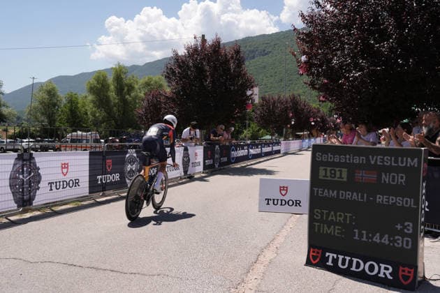 Norway s Sebastian Veslum of Team Drali - Repsol during Stage 8 of the Giro Next Gen 2026 Individual Time Trial, from Villa Sant Angelo to L Aquila, Italy, Sunday, June 21, 2026.  Copyright: xMassimoxPaolone LaPressex