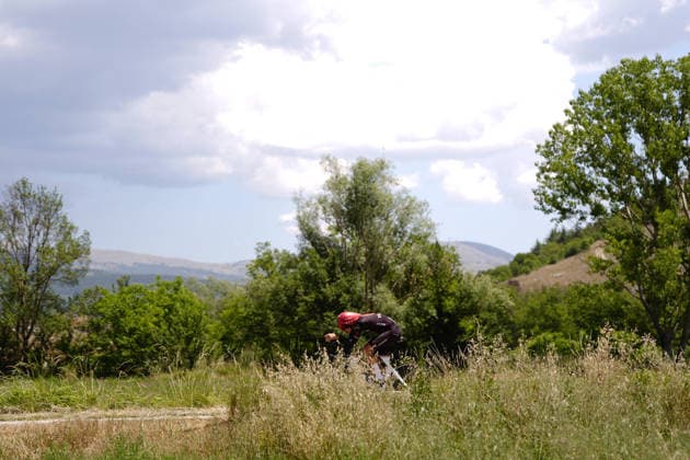 The race during Stage 8 of the Giro Next Gen 2026 Individual Time Trial, from Villa Sant Angelo to L Aquila, Italy, Sunday, June 21, 2026.  Copyright: xFabioxFerrari LaPressex