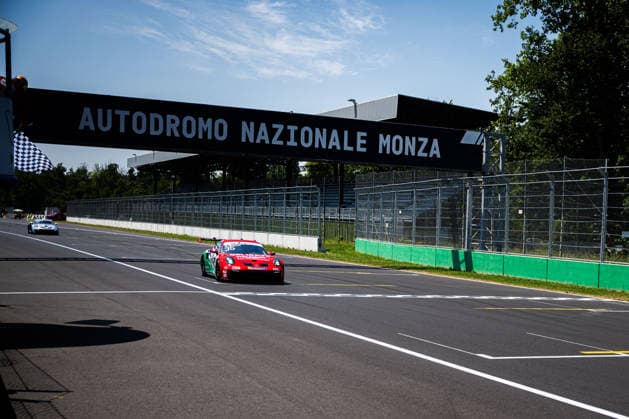 IPA85907828 - Andrea Bristot (ITA) wins the race - Porsche Carrera Cup Italia Rounds 5-6. At the Autodromo di Monza in Monza, MB. On June 21, 2026.  Copyright: xRiccardoxSpadettoxDexPaulis IPAxSportx xx 85907828