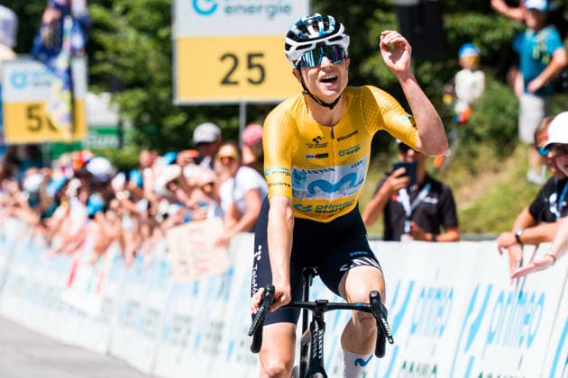 VILLARS-SUR-OLLON, SWITZERLAND - JUNE 21: Marlen Reusser of Switzerland and Movistar Team after the 89th Tour de Suisse 2026 on June 21, 2026 in Villars-sur-Ollon, Switzerland. *** VILLARS SUR OLLON, SWITZERLAND, JUNE 21 Marlen Reusser of Switzerland and the Movistar Team after the 89th Tour de Suisse 2026 on June 21, 2026, in Villars sur Ollon, Switzerland,detected_source_language Copyright: xJustPictures.ch PascalxvonxBürenx jp-en-EuSpIm-Pavo_Fotografie-00117