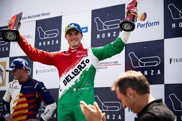 IPA85907842 - Andrea Bristot (ITA), winner of Rounds 5–6 of the Porsche Carrera Cup Italia. At the Autodromo di Monza in Monza, MB. On June 21, 2026.  Copyright: xRiccardoxSpadettoxDexPaulis IPAxSportx xx 85907842