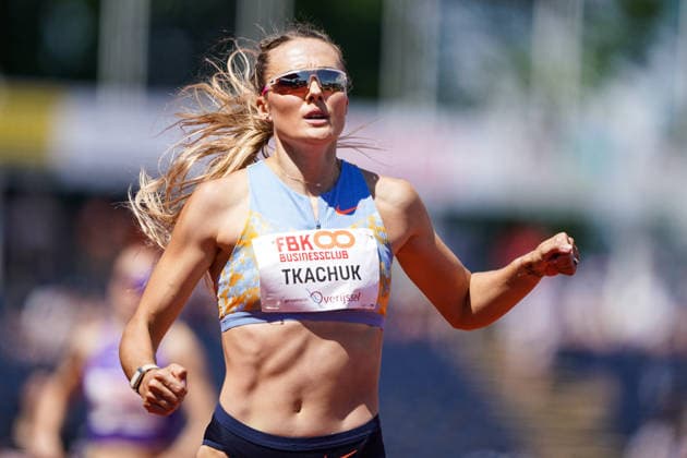2026-06-21 - FBK Games 2026 HENGELO, NETHERLANDS - JUNE 21: Viktoriya Tkachuk of Ukraine during the FBK Games 2026 at the FBK Stadion on June 21, 2026 in Hengelo, Netherlands Hengelo FBK Stadion Netherlands Content not available for redistribution in The Netherlands directly or indirectly through any third parties. Copyright: xAndrexWeeningx