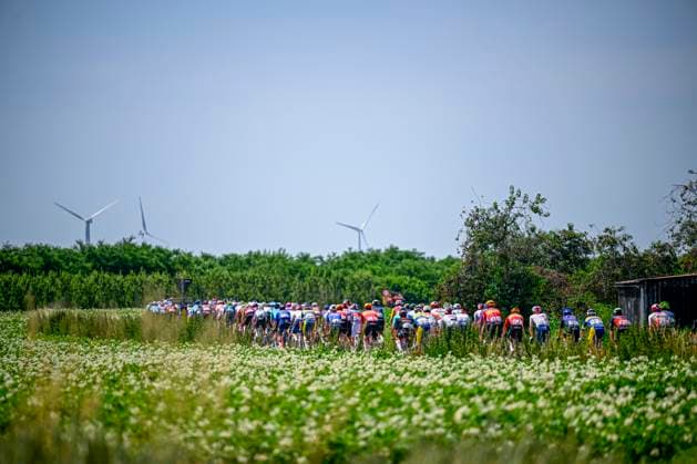 Baloise Belgium Tour 2026 Stage 5 HOEILAART, BELGIUM - JUNE 21 : Illustration picture of the peloton during stage 5 of the 95th edition of Baloise Tour of Belgium an UCI ProSeries 2.Pro cycling road race stage for Men Elite of 183.6 km with start in Gingelom and finish in Hoeilaart on June 21, 2026 in Hoeilaart, Belgium, 21 06 2026 ( Motordriver Stephan Boone - Hoeilaart Belgium  Copyright: xTomasxSiskx