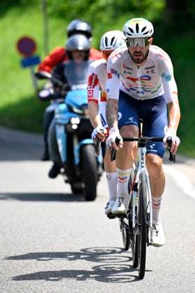 Baloise Belgium Tour 2026 Stage 5 HOEILAART, BELGIUM - JUNE 21 : Brunel Alexys (FRA) of TotalEnergies in the escape pack during stage 5 of the 95th edition of Baloise Tour of Belgium an UCI ProSeries 2.Pro cycling road race stage for Men Elite of 183.6 km with start in Gingelom and finish in Hoeilaart on June 21, 2026 in Hoeilaart, Belgium, 21 06 2026 ( Motordriver Stephan Boone - Hoeilaart Belgium  Copyright: xTomasxSiskx