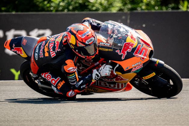 Czech Republic motorcycle Grand Prix BRNO, CZECH REPUBLIC - JUNE 21: Spanish Moto3 rider Brian Uriarte of Red Bull KTM Ajo in action at the Grand Prix of Czechia at the Masaryk Circuit in Brno, Czech Republic, 21 June 2026. Lukas Kabon Anadolu Brno Czechia. Editorial use only. Please get in touch for any other usage.  Copyright: x2026xAnadoluxLukasxKabonx