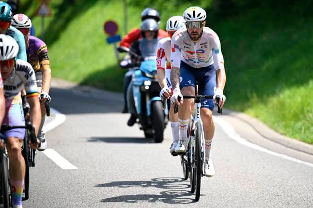 Baloise Belgium Tour 2026 Stage 5 HOEILAART, BELGIUM - JUNE 21 : Brunel Alexys (FRA) of TotalEnergies in the escape pack during stage 5 of the 95th edition of Baloise Tour of Belgium an UCI ProSeries 2.Pro cycling road race stage for Men Elite of 183.6 km with start in Gingelom and finish in Hoeilaart on June 21, 2026 in Hoeilaart, Belgium, 21 06 2026 ( Motordriver Stephan Boone - Hoeilaart Belgium  Copyright: xTomasxSiskx
