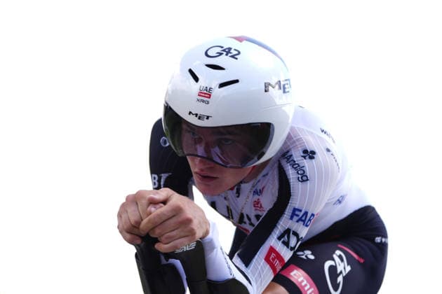 France s Ugo Fabries of UAE Team Emirates Gen-Z during Stage 8 of the Giro Next Gen 2026 Individual Time Trial, from Villa Sant Angelo to L Aquila, Italy, Sunday, June 21, 2026.  Copyright: xFabioxFerrari LaPressex