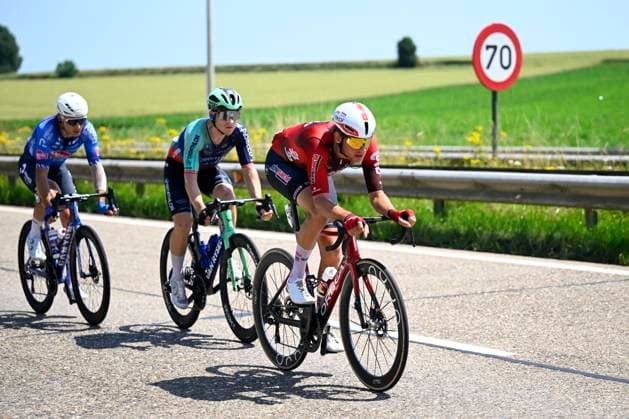Baloise Belgium Tour 2026 Stage 5 HOEILAART, BELGIUM - JUNE 21 : Van Der Hoorn Taco (NED) of Lotto Intermarche in action during stage 5 of the 95th edition of Baloise Tour of Belgium an UCI ProSeries 2.Pro cycling road race stage for Men Elite of 183.6 km with start in Gingelom and finish in Hoeilaart on June 21, 2026 in Hoeilaart, Belgium, 21 06 2026 ( Motordriver Stephan Boone - Hoeilaart Belgium  Copyright: xTomasxSiskx