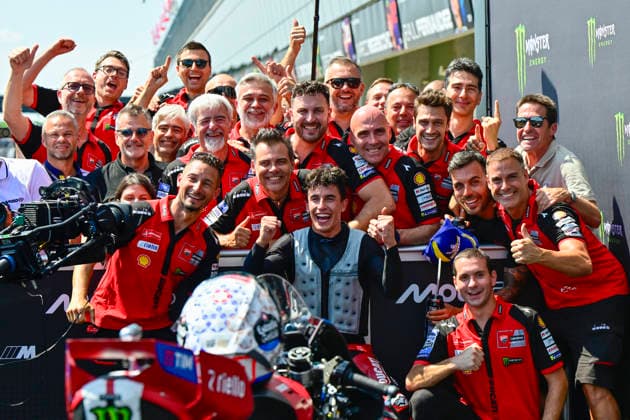 Czech Republic motorcycle Grand Prix, MotoGP World Championship, WM, Weltmeisterschaft MotoGP category, in Brno, Czech Republic, on June 21, 2026. Winner Marc Marquez of Spain, Ducati Lenovo Team. (CTKxPhoto VaclavxSalek) CTKPhotoP2026062103716  CTKPhotoP2026062103716