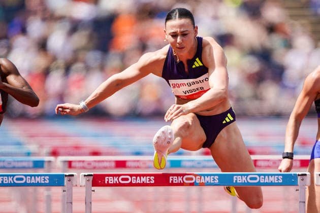 2026-06-21 - FBK Games 2026 HENGELO, NETHERLANDS - JUNE 21: Nadine Visser of The Netherlands during the FBK Games 2026 at the FBK Stadion on June 21, 2026 in Hengelo, Netherlands Hengelo FBK Stadion Netherlands Content not available for redistribution in The Netherlands directly or indirectly through any third parties. Copyright: xAndrexWeeningx
