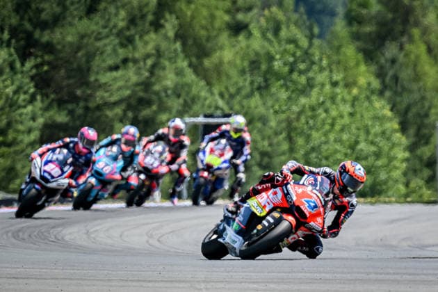 Czech Republic motorcycle Grand Prix BRNO, CZECH REPUBLIC - JUNE 21: Spanish Moto2 rider Ortola Ivan of QJMotor-Galfer-MSi in action at the Grand Prix of Czechia at the Masaryk Circuit in Brno, Czech Republic, 21 June 2026. Lukas Kabon Anadolu Brno Czech Republic. Editorial use only. Please get in touch for any other usage.  Copyright: x2026xAnadoluxLukasxKabonx