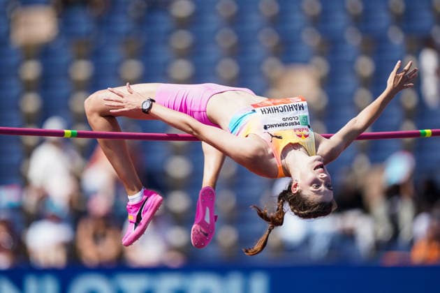 2026-06-21 - FBK Games 2026 HENGELO, NETHERLANDS - JUNE 21: Yaroslava Mahuchikh of Ukraine during the FBK Games 2026 at the FBK Stadion on June 21, 2026 in Hengelo, Netherlands Hengelo FBK Stadion Netherlands Content not available for redistribution in The Netherlands directly or indirectly through any third parties. Copyright: xAndrexWeeningx