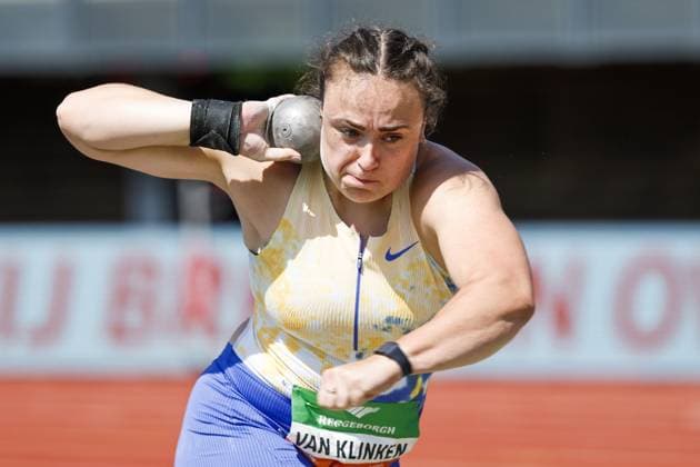 HENGELO - Jorinde van Klinken in action in the shot put during the 45th edition of the FBK Games. The most important international athletics competition in the Netherlands is taking place in Hengelo. VINCENT JANNINK ANP xVIxANPxSportx xxANPxIVx 561586079 originalFilename: 561586079.jpg