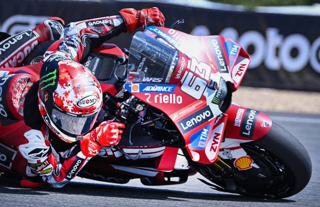 Czech Republic motorcycle Grand Prix, MotoGP World Championship, WM, Weltmeisterschaft MotoGP category, in Brno, Czech Republic, on June 21, 2026. Francesco Bagnaia of Italy, Ducati Lenovo Team. (CTKxPhoto LubosxPavlicek) CTKPhotoP2026062104015  CTKPhotoP2026062104015